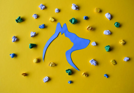 The World of a Dog and Catの写真素材