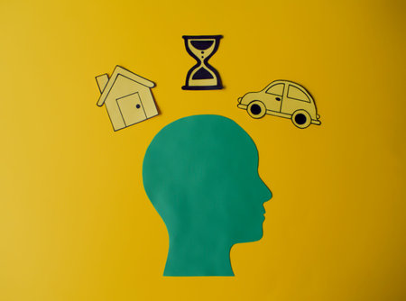 Life Priorities Concept: Time, House, and Car on Mind