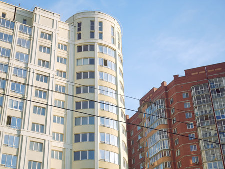 Modern Residential Buildings Under Blue Sky