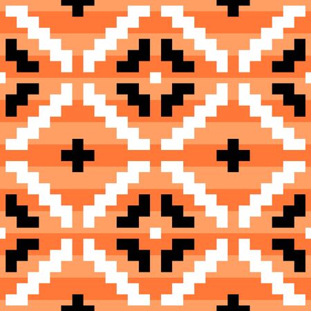 Seamless pattern in the native American style.のイラスト素材