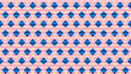 Multicolored rhombuses seamless pattern in retro style