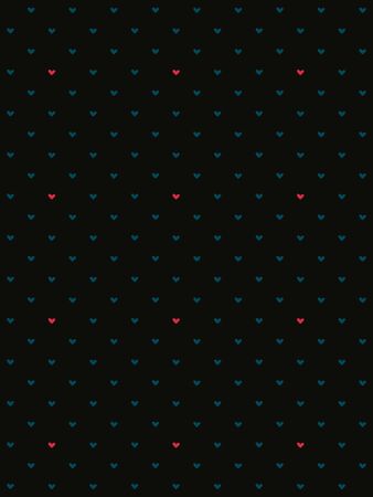 Seamless pattern with hearts in romantic vintage style.の写真素材