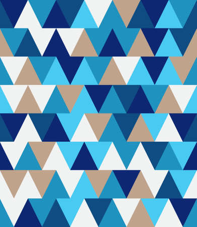 Chaotic seamless pattern of multicolored reticulate triangles.のイラスト素材