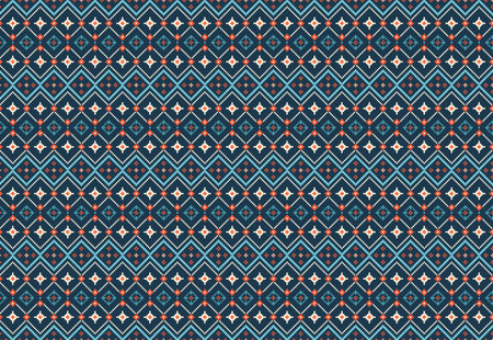 Seamless lace pattern with folkloric floral ornament.