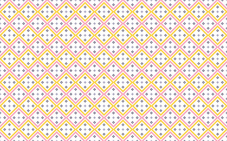 Seamless pattern in scandinavian pixel style on white background