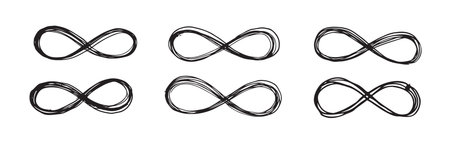 Infinity sign hand drawn illustration