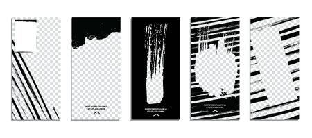 Editable Stories templateのイラスト素材