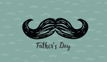Happy Fathers Day, hand drawn style, vector illustration.のイラスト素材