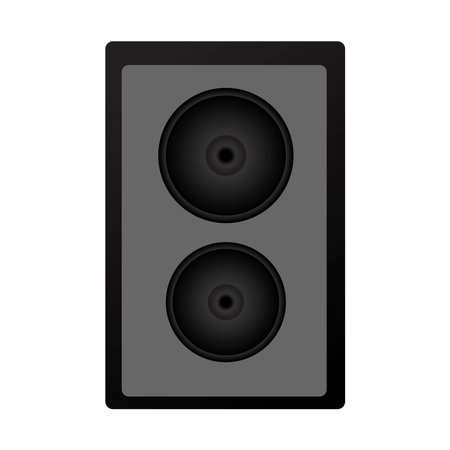Vector image of a music speaker on a white backgroundのイラスト素材