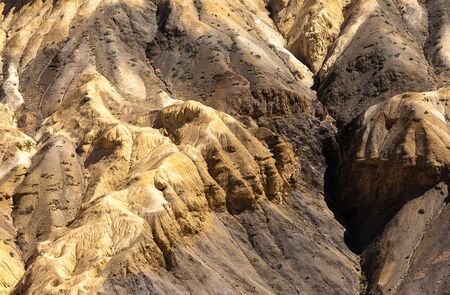 Lunar earth in indian tibet on a summer dayの写真素材