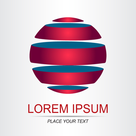 Abstract globe vector logo.のイラスト素材