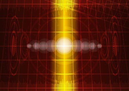 Abstract digital technology color background. Vector Illustrationのイラスト素材