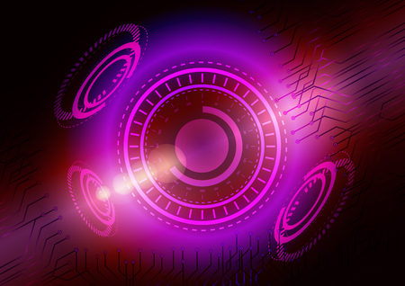 Abstract digital future technology. Concept background. Vector Illustrationのイラスト素材
