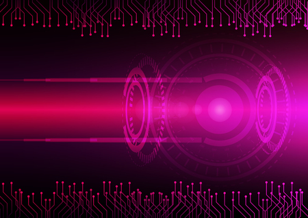 Abstract digital future technology. Concept background. Vector Illustrationのイラスト素材