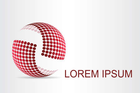 This logo is suitable for global company, world technologies, media and publicity agenciesのイラスト素材