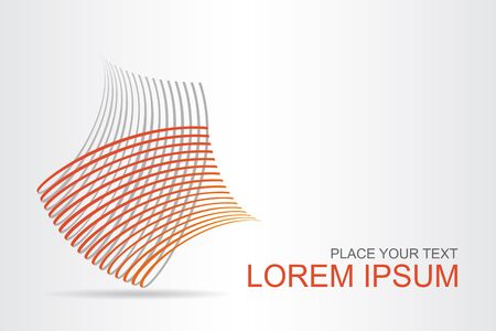 Logo stylized spherical surface with abstract shapes. This logo is suitable for global company, world technologies, media and publicity agencies のイラスト素材
