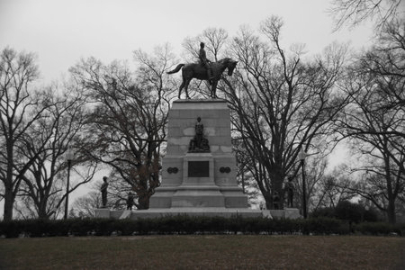 American Civil War Major General William Tecumseh Sherman Monument (built 1903) Washington DC USA