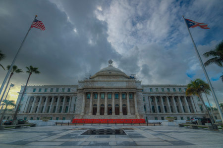 The Puerto Rico Capitol Government Building located near the Old San Juan historic area. Puerto Rico