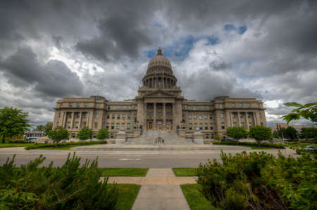 Boise Idaho state capitol building in downtown Boise.のeditorial素材