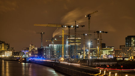 Panorama of Hamburg Hafencity, Germany