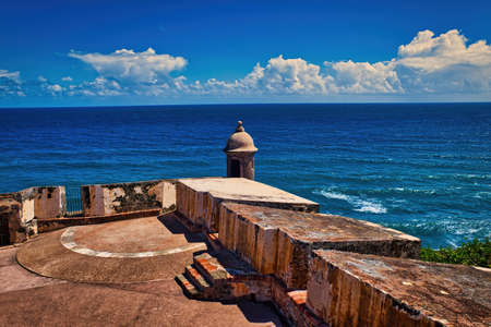 Castillo San Felipe del Morro El Morro, San Juan, Puerto Rico. Castillo San Felipe del Morro is designated as UNESCO World Heritage Site since 1983.のeditorial素材