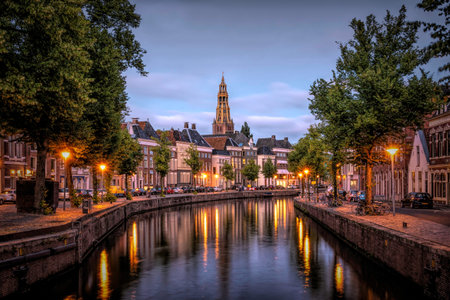 the Hoge der Aa in the city of Groningen. The Netherlands