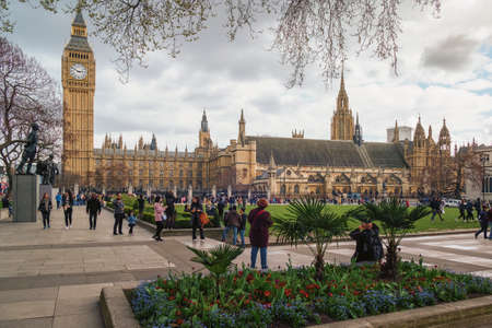 nice view of Westminster Palace, the Houses of Parliament, the Parliament of the United Kingdomのeditorial素材