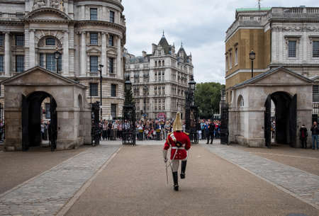 Horse Guards, an historic Building in the City of Westminster, London.のeditorial素材