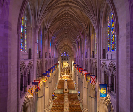 Washington National Cathedral a cathedral of the Episcopal Church located in Washington D.C.のeditorial素材