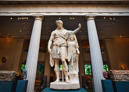 Exhibition of Greek Art at Metropolitan Museum of Art. The Met is the largest art museum in the...
