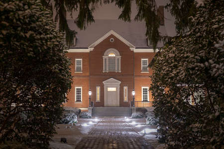 Government House in Annapolis, USA brick building serves as the residence of the governor of Maryland build in 1870のeditorial素材