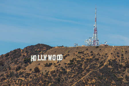 Hollywood Sign California tourist attraction Los Angelesのeditorial素材