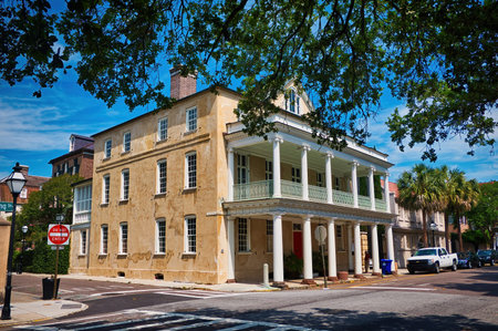 Historical downtown area of Charleston, South Carolina, USAのeditorial素材