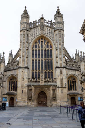 The Abbey Church of Saint Peter and Saint Paul (aka Bath Abbey) in Bath UKのeditorial素材