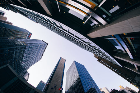 Beautiful view of Broadway skyline at evening time. Beautiful landscape backgrounds. new york cityのeditorial素材