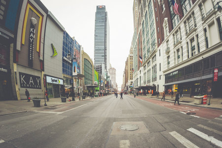 Streets of Manhattan. Manhattan is the most densely populated of the five boroughs of New York City