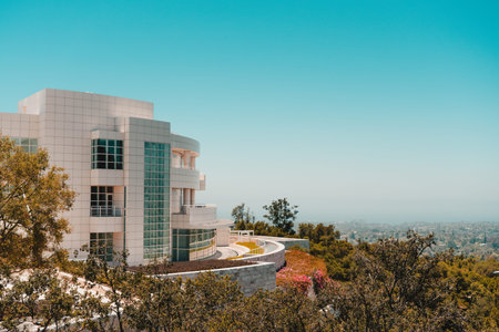 Architectural features of the Getty Center. The Getty Center is a campus of the Getty Museum and...