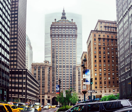Streets of Manhattan. Manhattan is the most densely populated of the five boroughs of New York Cityのeditorial素材