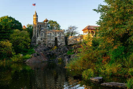 Belvedere Castle in the Central Park, New York Cityのeditorial素材