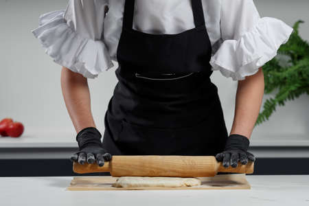wooden background, and frames lined with fruitの写真素材