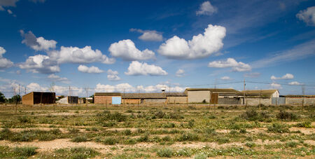 Rural landscape with fields. Aragon, Spainの写真素材