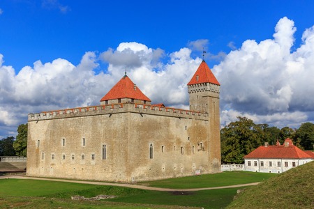 A summer view of Kuressaare castle, Saaremaa island, Estoniaの写真素材
