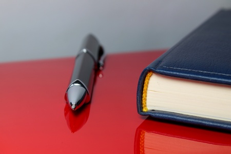 pen and notepadの写真素材