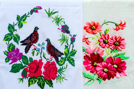 GOMEL, BELARUS - MAY 22, 2015: Belarus, Gomel. Cross stitch represented at the event outdoors City Mastersのeditorial素材