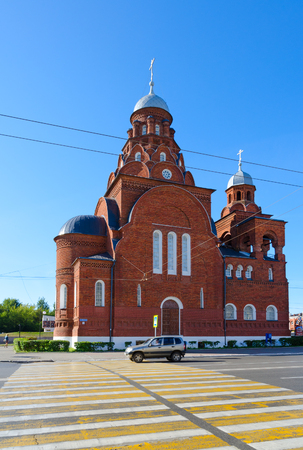 VLADIMIR, RUSSIA - AUGUST 21, 2015: Trinity Church (monument of architecture of regional importance, since 1974 - exhibition hall of Vladimir-Suzdal Museum-Reserve) in Vladimir, Golden Ring of Russiaのeditorial素材
