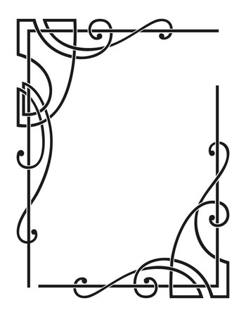 vector decorative cornersのイラスト素材