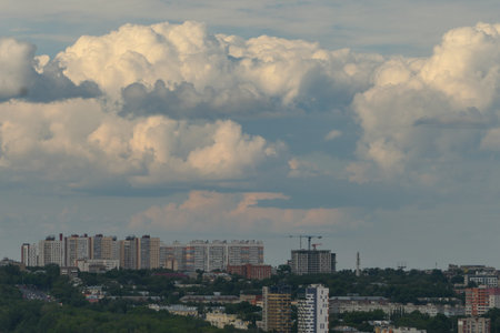 landscape and architecture. Panorama of the big city. high quality photo