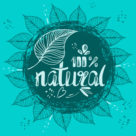 Eco friendly,natural icons, ecology. Set of vector logo design elements, badges, labels and logotype templates.のイラスト素材