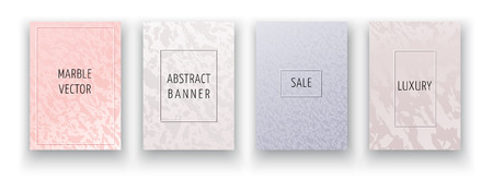 Set of marble backgrounds for wedding, cosmetic, 8 march, parfumeのイラスト素材