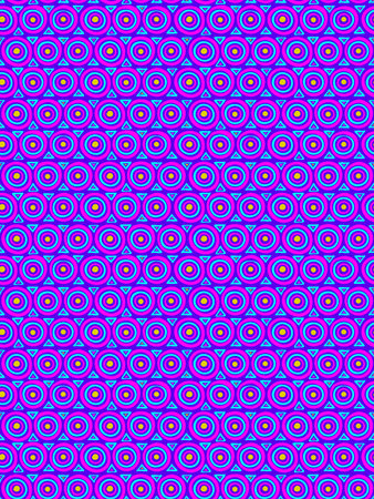 Colored circles seamless paattern. Hand made multicolored round shapes on violet background. Simple...